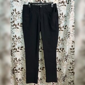 Vuori Meta Pants Mens 31x30 Black Slim Fit Performance Stretch V430